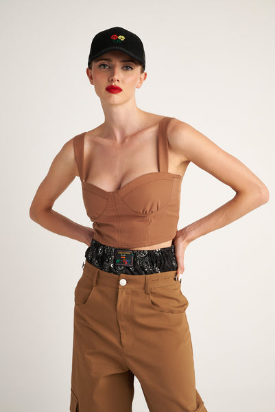 Liv Crop Top (Camel)