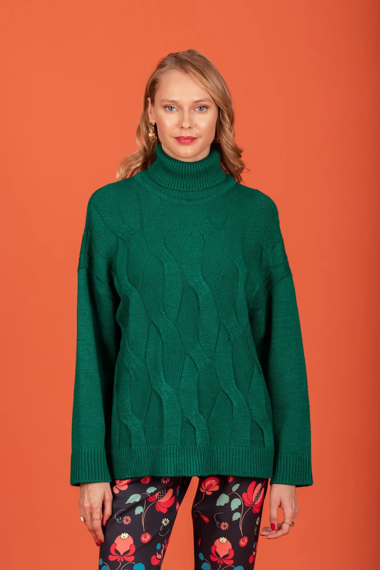 Kristen knit sweater (Emerald)
