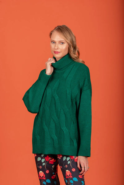 Kristen knit sweater (Emerald)