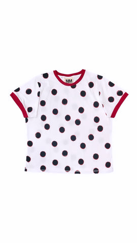 Anna oversized t-shirt polka dot