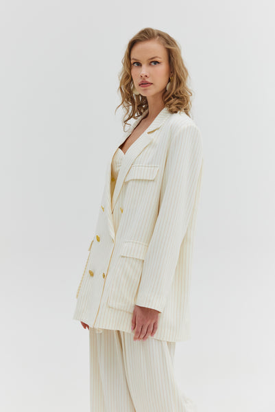 Nairobi Blazer (Orange Stripes)