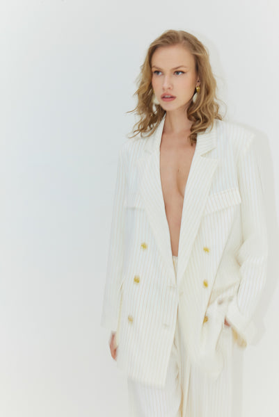 Nairobi Blazer (Orange Stripes)