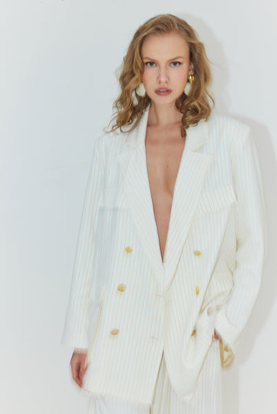 Nairobi Blazer (Orange Stripes)