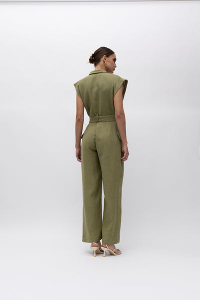 Apu Olive Jumpsuit