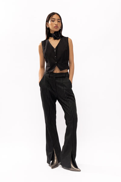 Midtown Black Stripes Pants