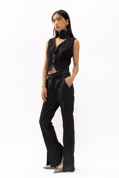 Midtown Black Stripes Pants