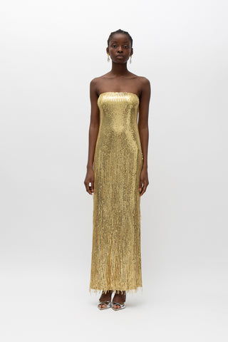 Noelia Gold Sequin Dress