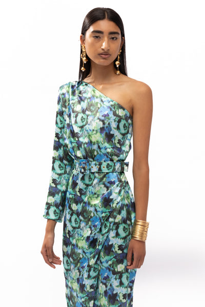 Met Blue Floral Dress