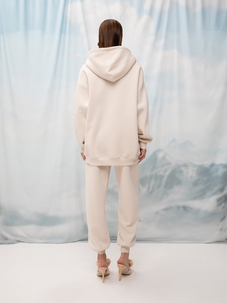 OVERSIZED HOODIE IVORY