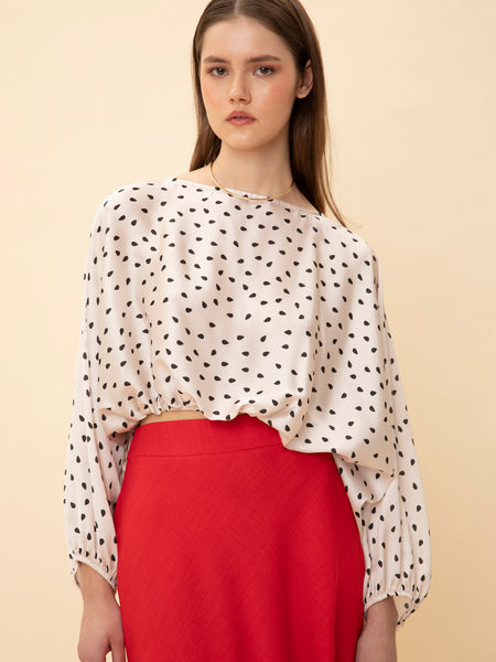 CROPPED TOP KARPOUZI CORAL