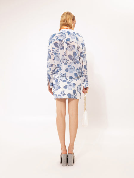 STRAIGHT-LINE MINI SKIRT KENTIMA BLUE