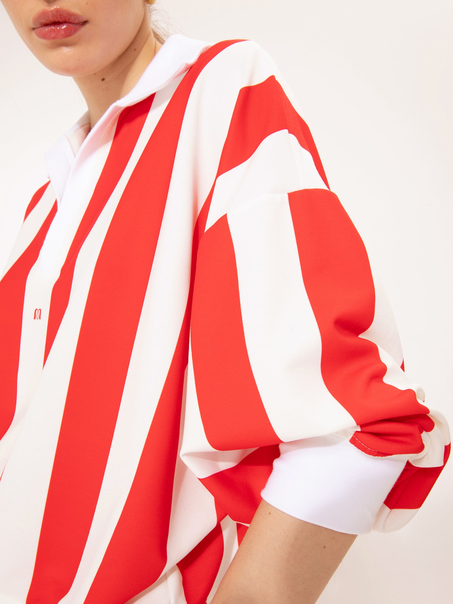 LONG-SLEEVE SWEATER STRIPES RED