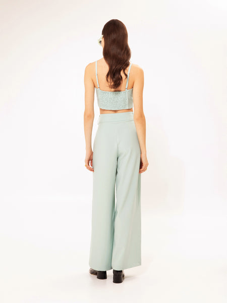 BUSTIER TOP TEAL