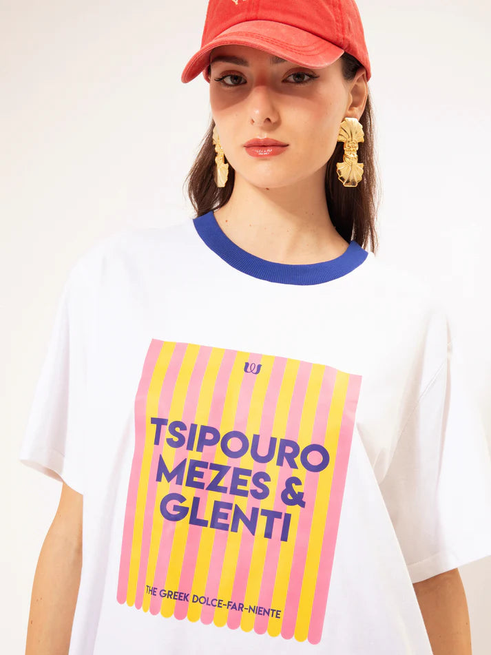 OVERSIZED T-SHIRT TSIPOURO BLUE