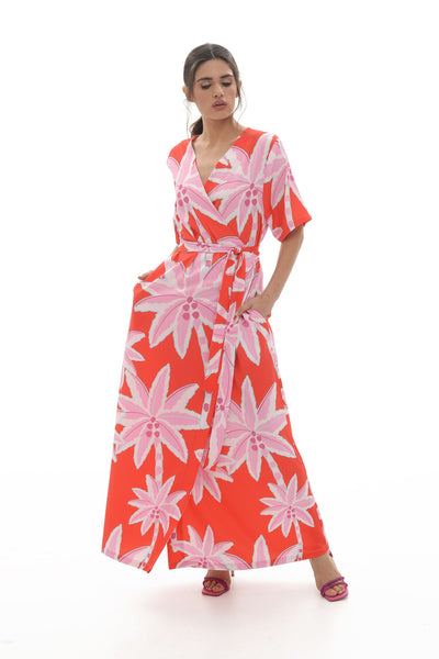 Liza Dress (Palm trees)