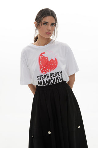 Marina Oversized T-Shirt (Strawberry)