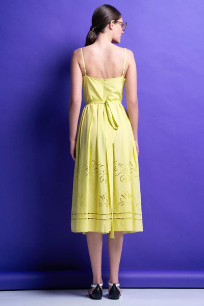 ‘KIMBERLY’ ΒΑΜΒΑΚΕΡΟ ΜΙΝΤΙ ΦΟΡΕΜΑ ΜΕ ΚΕΝΤΗΜΑ (PALE YELLOW)