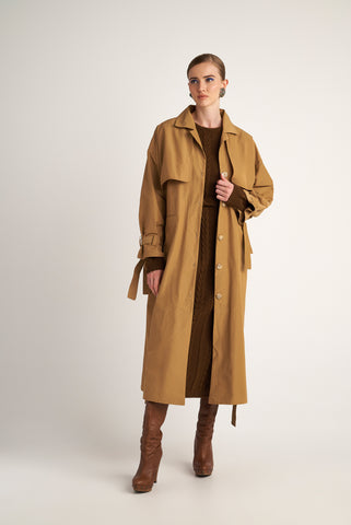 Scarlett Trench Coat (Camel)