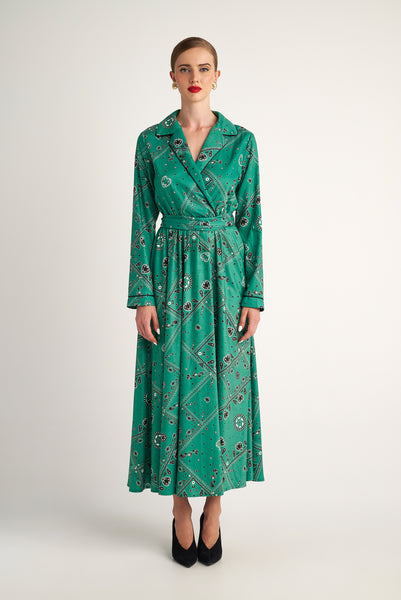 Donatella Dress (Green 90's Bandana)
