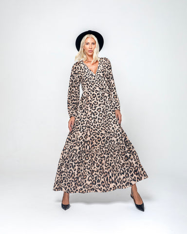 SARA MAXI DRESS (ANIMAL PRINT)