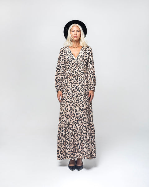 SARA MAXI DRESS (ANIMAL PRINT)