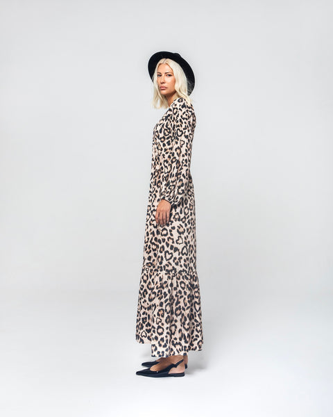 SARA MAXI DRESS (ANIMAL PRINT)