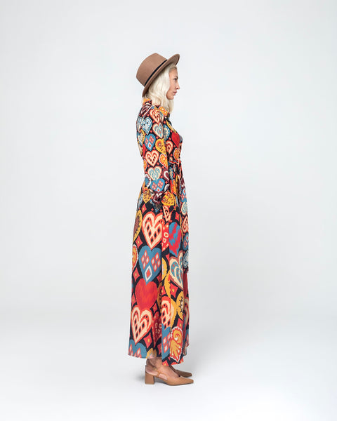 AIKATERINI LONG SEMIZIE DRESS