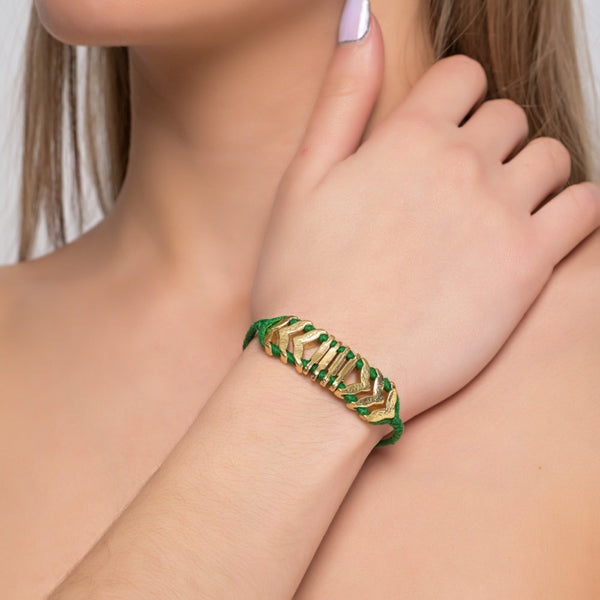 Brass Fish Tail Bracelet With Colors