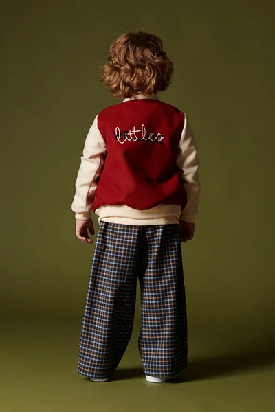 KID'S BOMBER JACKET WINE RED