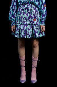 A-LINE RUFFLED MINI SKIRT