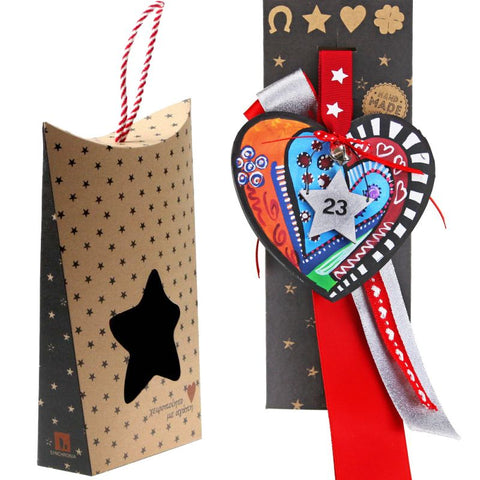 Γούρι Καρδιά funky-blu