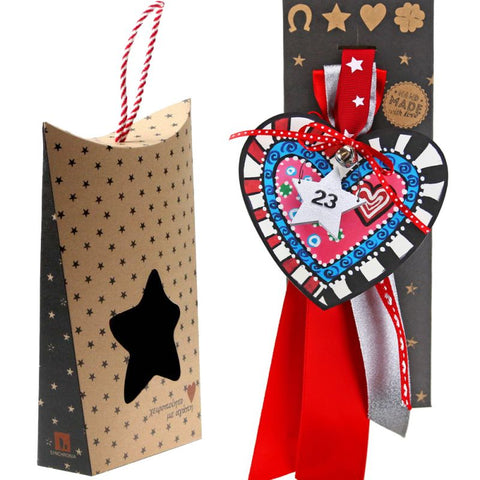 Γούρι Καρδιά funky-pink blu