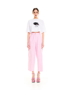 TAPERED CARGO PANTS PINK